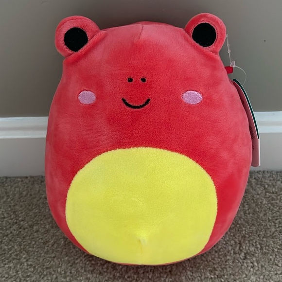 Squishmallows Other - NWT ORIGINAL SQUISHMALLOWS Plush 8”Obu the Frog Red Yellow & Black